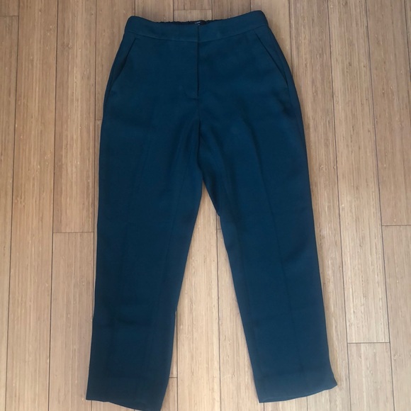 J CREW - NWOT Pull-On Easy Pant in Matte Crepe - Evergreen - Picture 5 of 7